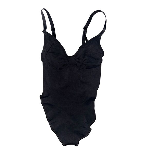 Brand New Skims Women Seamless Sculpt Thong Bodysuit Size Medium in Black - Picture 2 of 5